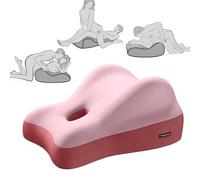 Almohada para parejas, almohada diseñada a la perfección para parejas almohadas para parejas con punto óptimo de 27 grados cojín para posiciones sexuales diseño ergonómico (Size:41×48×23cm,Color:Rosa)