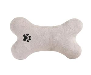 Almohada para Perro, Suave, Lavable, Resistente a los masticables, con Forma de Hueso, con Franela de algodón, de cojín calmante para Perros pequeños, medianos y Grandes, Gatos Que Duermen