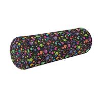 Almohada para piernas para dormir y cuello, funda de almohada redonda, inserto de almohada cilíndrica, fundas de almohada redondas con cremallera, gotas brillantes