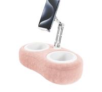 Almohada para tablet | Soporte ajustable para tablet para leer en la cama | Se adapta de 4.7 a 13 pulgadas, teléfono, teléfono ajustable de 360° para cama con tela de felpa suave y cuenco desmontable