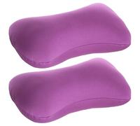 Almohada pequeña de 2 piezas, almohadas de soporte de cuello en forma de hueso, alojamiento de espuma de memoria portátil suave y cojín de oficina para la espalda, la cabeza y la comodidad del s
