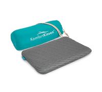 Almohada premium para dormir abdominales, ortopédica, ergonómica, para dormir abdominal, de espuma viscoelástica suave de solo 5 cm de altura, con funda de bambú, 40 x 60 cm