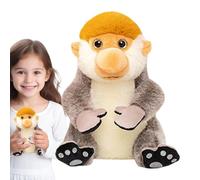Almohada Primate Simian: Tela con Textura De Terciopelo, Relleno Poliéster, Característica Hocico Grande, Extremidades Flexibles | Sala Juegos para Niños Acento Decorativo Regalo Cumpleaños Na