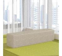 Almohada rectangular para reposabrazos, cojín para reposabrazos de sofá de tamaño personalizado con cremallera, cojín grueso para soporte de brazo de sofá, relleno de espacio para leer(Off white,50x20