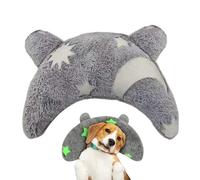 Almohada Relajante Animal de Piel - Pet de protección Cervical Suave Pet de protección del Cuello Simulador de latidos cardíacos calmante, cojín antiestrés Lavable para Cachorros y /