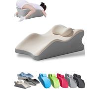 Almohada sexual for parejas con espuma viscoelástica, cojín ergonómico en forma de cuña, silla sexual multiusos con funda extraíble y sofá con rampa.(White)