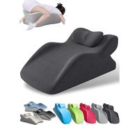 Almohada sexual for parejas con espuma viscoelástica, cojín ergonómico en forma de cuña, silla sexual multiusos con funda extraíble y sofá con rampa.(Black)