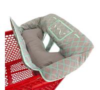 Almohada suave adjunta 2 en 1 carrito de la compra y funda de silla alta para bebé ~ acolchado ~ estilo plegable & Roll ~ portátil con bolsa de transporte gratuita (rejilla)