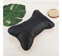 Almohada suave para reposacabezas de asiento de coche, transpirable, almohadilla de apoyo para el cuello (negro)