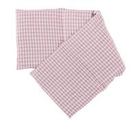 Almohada térmica compartimentada en 4 con huesos de cerezas 60x20cm - Tejido biológico rosa y blanco - Saco térmico para microondas - Calor y frío - Cojín térmico con semillas