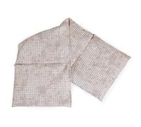 Almohada térmica compartimentada en 4 con semillas de grosella 60x20cm - Saco térmico para microondas - Calor y frío - Cojín térmico con semillas (Color: shabby chic gris-beis)