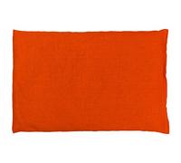 Almohada térmica de semillas 30x20cm naranja | Saco térmico para microondas, horno, congelador | Cojín con semillas de grosella