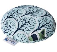 Almohada térmica para bebés 180g Redonda 15 cm Ecológica Natural 100% Algodón Medi Partners Cojin Masaje con calor + frío (Mapache en el bosque)