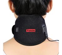 Almohada Térmica para el Cuello, Almohada Térmica para el Cuello con Terapia de Frío Caliente, Envoltura para el Cuello Calentada por USB con Temperatura Y Cuello Ajustables, Cuello Alto para Almohada