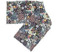 Almohada térmica XXL compartimentada en 8 con huesos de cerezas 75x20cm | Tejido biológico océano | Saco térmico para microondas | Calor y frío | Cojín térmico con semillas