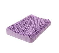 Almohada, TPE Tecnología Nueva Almohada de Silicona de Material, Almohada de Contorno ergonómico, Almohadas cervicales for Dormir (Color : Purple)