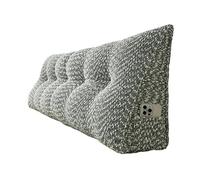 Almohada triangular para respaldo de lectura, gruesa, tamaño Queen, cojín de almohada lavable para cabecera de cama (200 x 50 x 20 cm, verde)