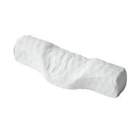 Almohada viscoelastica Almohada de espuma viscoelástica, almohada for el cuello, cervical, cilíndrica, alivio del dolor rígido, viaje for dormir for personas que duermen boca arriba para Cuello(White)
