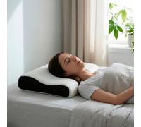 Almohada Viscoelástica Aloe Vera Ergonómica PIKOLIN HOME -TEX Firmeza Media para Dormir de y Tejido 3D Transpirable Lavable con Cremallera Cervical -TEX Cuidado de la Piel Friendly