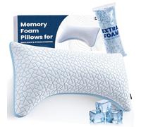 Almohada Viscoelastica para Dormir de Lado - Ajustable Almohada Cervicales y Cuello con Soporte Cervical, Almohada Cervical que Alivia Dolor de Cuello, con Funda Transpirable Lavable (Tamaño King)