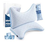 Almohada Viscoelastica para Dormir de Lado - Ajustable Almohada Cervicales y Cuello con Soporte Cervical, Almohada Cervical que Alivia Dolor de Cuello, con Funda Transpirable Lavable (Tamaño Queen*2)