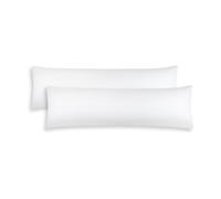 ALMOHADAONLINE-Almohada de Fibra con Doble Funda 150cm-Firmeza Alta(Tacto Pluma)Antialérgica y Transpirable -Lavable Funda Exterior-Ideal para Dormir Boca Arriba o de Lado.Ideal para Hoteles(2,150 cm)