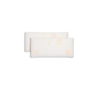 ALMOHADAONLINE-Almohada Viscoelástica Económica 80 cm Pack 2 - Espuma de Memoria de Alta Densidad, Firmeza Media, Transpirable-Descanso Reparador (Funda Lavable) (2, 80)+ 2 Fundas 45x45 cms