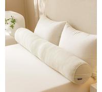 Almohadas de apoyo para el cuello redondo, cojines de apoyo para reposabrazos de sofá, relleno de espacio de cama, cojines largos para dormir con funda extraíble para sofá, coche y hogar (100 x 20 cm