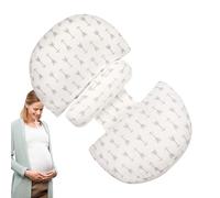 Almohadas de embarazo, almohada de cuña para embarazo, almohada corporal transpirable para mujeres embarazadas para apoyo del vientre y el cuello