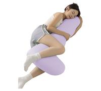 Almohadas de Embarazo for Dormir - Almohada de Maternidad de Cuerpo Completo en Forma de L - Soporte for piernas, Vientre, Caderas - for Mujeres(F,90-35-15cm)