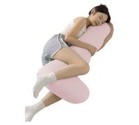 Almohadas de Embarazo for Dormir - Almohada de Maternidad de Cuerpo Completo en Forma de L - Soporte for piernas, Vientre, Caderas - for Mujeres(B,90-35-15cm)