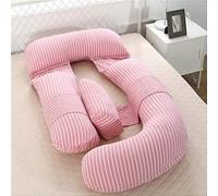Almohadas de embarazo grandes para mamá, regalo delicado, para mujeres, soporte de dormir, lavable, cojín de apoyo a rayas, almohada de maternidad Xigua-Stripe