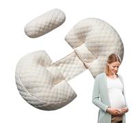 Almohadas de embarazo para dormir - Almohada de soporte en U ergonómica para mujeres embarazadas | Cojín de maternidad transpirable para durmientes laterales, vientre y respaldo de apoyo al d