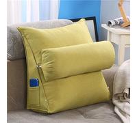 Almohadas de lectura, Almohada de descanso en cama, con brazos de apoyo, bolsillo y asa portátil, cojín de soporte lumbar de espuma viscoelástica triturada for leer, ver televisión, juegos, almohada e