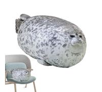 Almohadas de sello Blob - Lindo Feal Fell de fello | Almohada de abrazo de SEALL Ultra Soft | Cómoda mascota de almohada oceánica | Animal de peluche de algodón realista para dormitorio, sala de estar