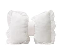 Almohadas decorativas con lazo, almohada lumbar para sofá, cojín en forma de lazo grande, cojín para respaldo de coche, almohada novedosa para cama, sofá, decoración del hogar (blanco, S)