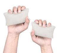 Almohadas fortalecedoras de agarre de mano de viaje en miniatura, tela de microfibra para entrenamiento muscular y masaje para aliviar estrés, 2 uds