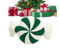 Almohadas navideñas, Cojines de caramelo Navidad | Cojines de peluche Cojines navideños Decoración del hogar,Cojines con patrón de caramelo, decoraciones en forma de caramelo para las sillas del sofá,