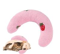 Almohadas para mascotas para perros, almohada para el cuello de perro, cojín , patrón bordado, almohada para mascotas, almohada para cachorros, media dona para perros y gatos, lavable a máquina