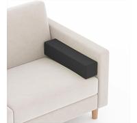 Almohadas para reposabrazos de sofá, lavables a máquina, para sofá, coche, sala de estar, espacio entre la cabecera y la pared (50 x 15 x 15 cm, negro)