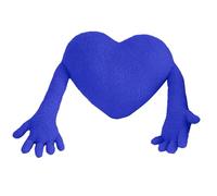 Almohadas pequeñas para cama, almohada decorativa de corazón con brazos, cojín de relleno de corazón, almohada decorativa para sala de estar, coche, sofá, novio (A, 50 x 40 cm)