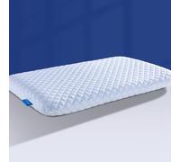 Almohadas planas delgadas para dormir, almohada de espuma viscoelástica con infusión de gel refrescante, almohada ultrafina de 2.75 pulgadas de altura, almohadas de cama delgadas para dormir boca