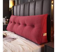 Almohadas Triangulares Grandes para Cabecera de Terciopelo Suave para El Respaldo Soporte de Posicionamiento Almohadas de Lectura para Sentarse En La Cama Cojín Lumbar Rosa 200 X 50 X 20 cm