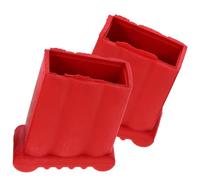 Almohadilla 2 Piezas de Goma Roja Antideslizante para Pies de Escalera
