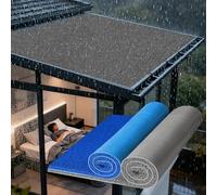 Almohadilla Absorbente De Sonido para Toldo De Lluvia, Amortiguador De Goteo para Aire Acondicionado, Silenciador De Ruido para Azotea, Diseño Fácil De Cortar, Autoadhesivo(Gray,1.2x1m(47.2x39.3in))