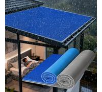 Almohadilla Absorbente De Sonido para Toldo De Lluvia, Amortiguador De Goteo para Aire Acondicionado, Silenciador De Ruido para Azotea, Diseño Fácil De Cortar, Autoadhesivo(Blue,1.2x1m(47.2x39.3in))