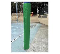 Almohadilla acolchada portátil impermeable para postes de parque infantil para postes redondos de metal y madera de 2 a 8 pulgadas, almohadilla de seguridad acolchada para sótano, color verde