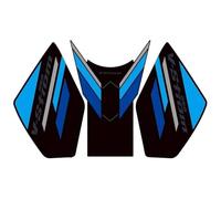 Almohadilla Adhesivo Lateral Para Depósito De Combustible Para Suzuki Vstrom 250, V-strom, DL250 Almohadilla Protectora Antideslizante Aceite Pegatina Protector De Depósito Moto(Azul)