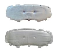 Almohadilla Aislante Capó Delantero Para VW Para Tiguan Para Line AD BW 2017 ~ 2025 Capó Coche Almohadilla Aislamiento Motor Insonorizada Cubierta Algodón Térmico(Silver)