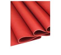 Almohadilla aislante de goma: lámina de silicona impermeable for proyectos de bricolaje, cojines for suelos y alfombrillas resistentes a altas temperaturas.(Red,100x100x0.6cm)